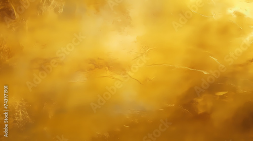 Shiny yellow gold foil abstract background © xuan