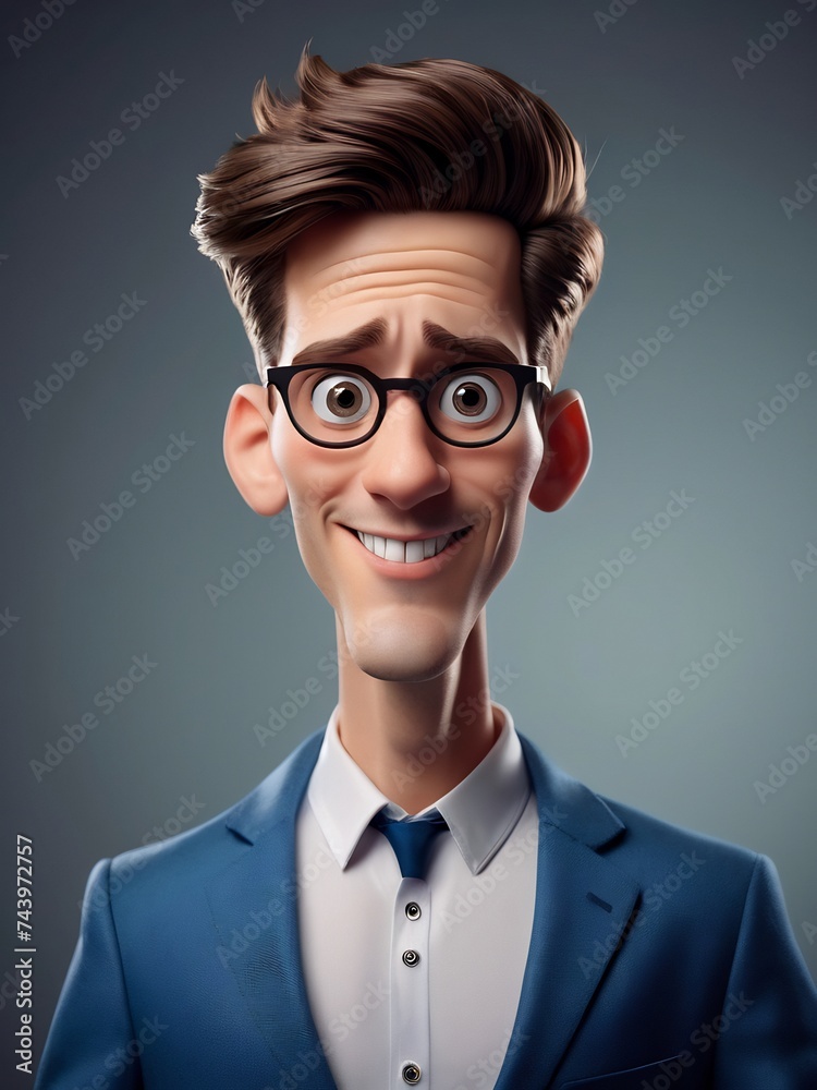 3d portrait cartoon caricature illustration, playful cartoon humorous portrait caricature, whimsical caricature 3d portrait cartoon caricature illustration, playful cartoon humorous portrait caricature, whimsical caricature