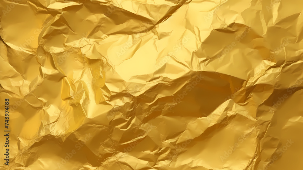 Shiny yellow gold foil abstract background Shiny yellow gold foil abstract background