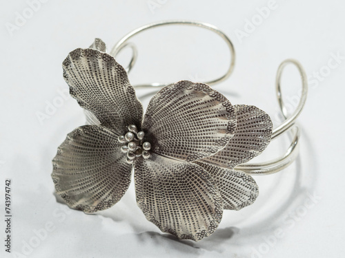 Beautiful silver jewelry made by tribal people 