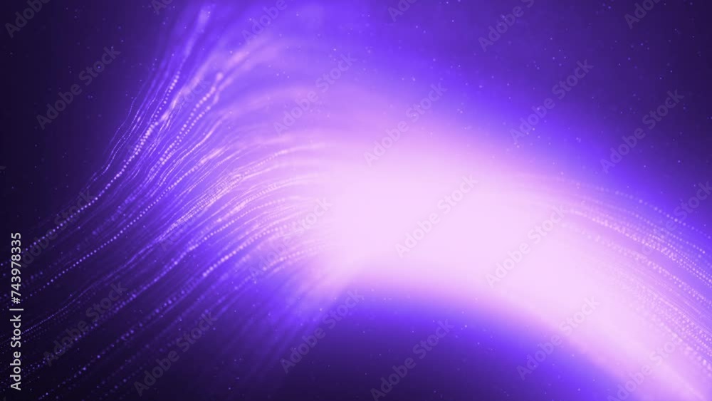 Light Streaks: Particle Trails in the Universe. This video captures glowing particle lines and light trails, showcasing galaxy effects against a mesmerizing background.