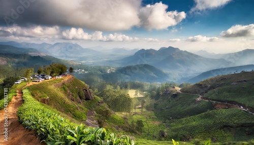 munnar landscape view of south india kerala