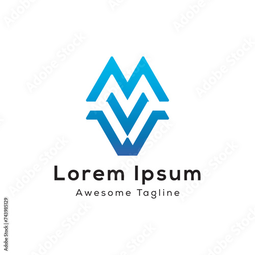 mvw letter logo Free Download mvw letter logo - GFXLoad