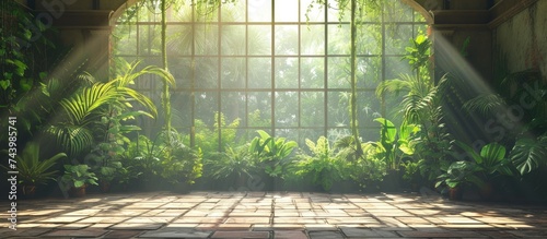 Abandoned room with view th...