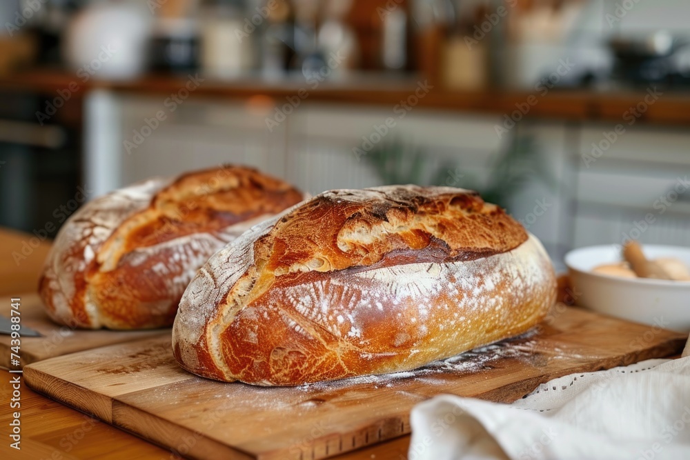 freshly baked bread . ai generated freshly baked bread . ai generated