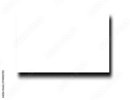 Black transparent frame shadow effect for design. Shadow square, realistic rectangle overlay shadow effect isolated on transparent background. Blur gradient borders with soft edge. Black square shadow photo