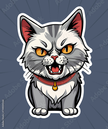 Angry and cute cat No.2