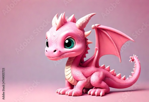baby pink color baby dragon