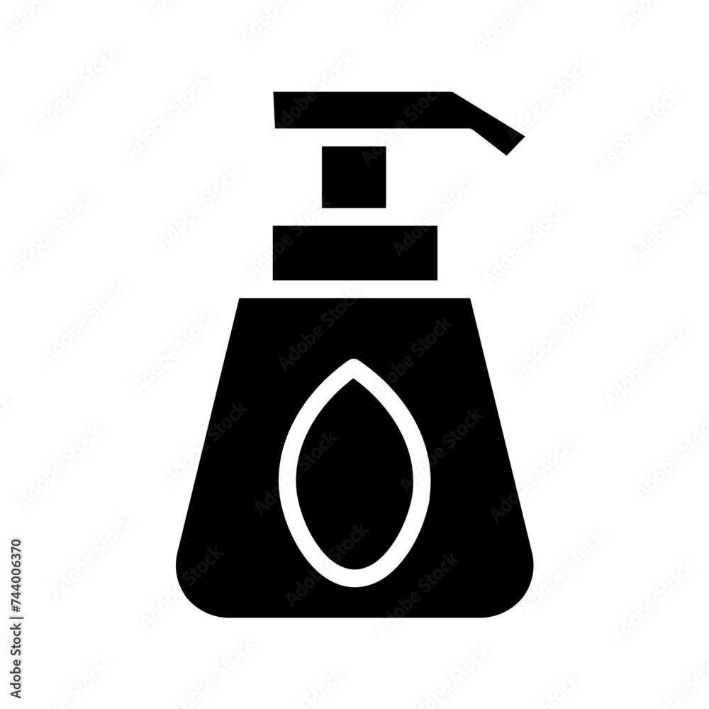 Cleaning Hands Soap Glyph Icon Cleaning Hands Soap Glyph Icon