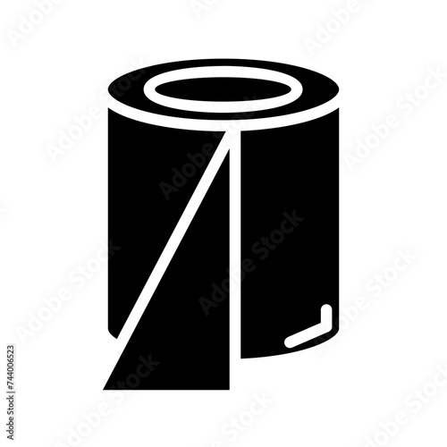Paper Tissue Toilet Glyph Icon