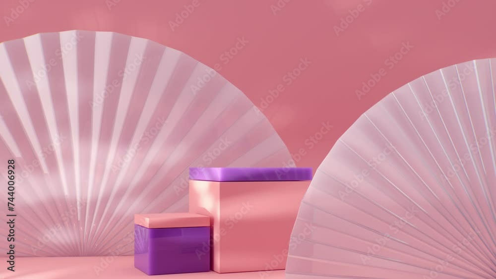 Designer abstract composition for your logo and text. 4k loop


