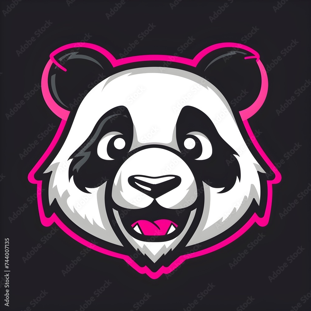 Animated Panda: Cartoon Logo Design for Vibrant Branding