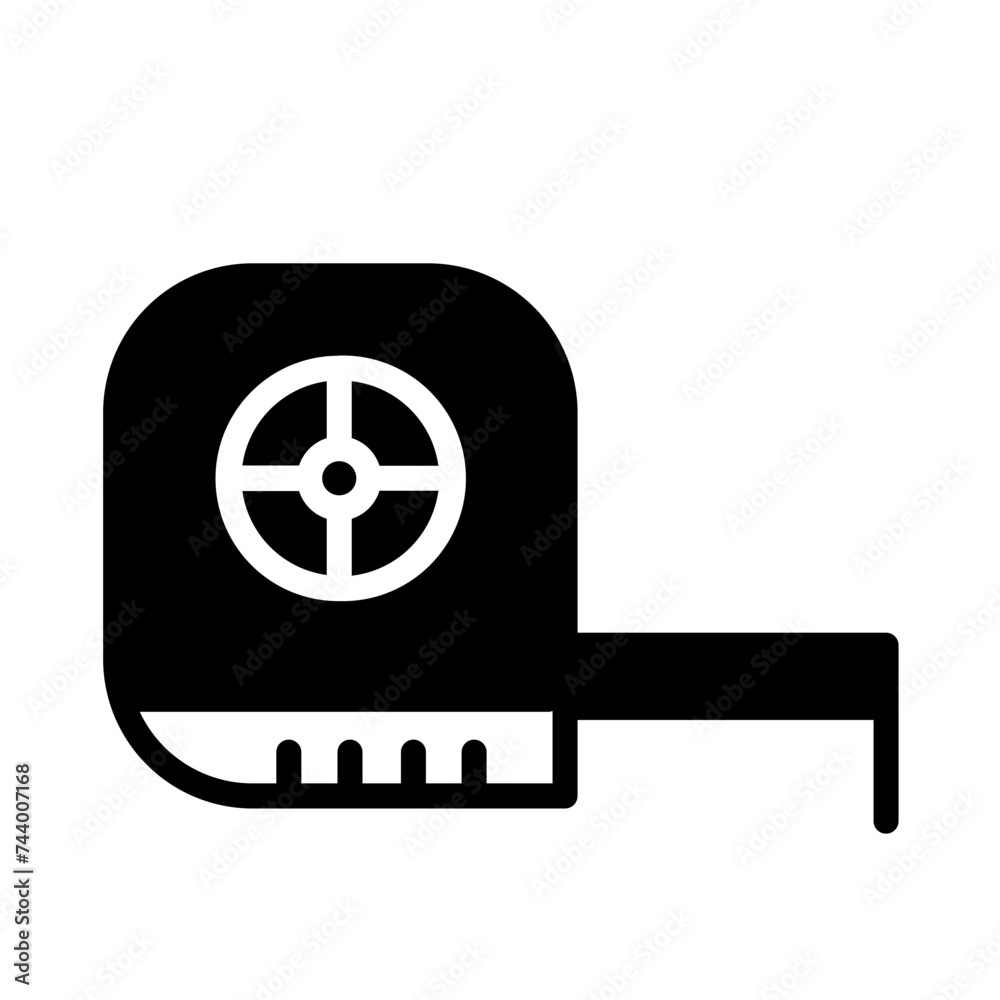 Industry Measure Outdoors Glyph Icon Industry Measure Outdoors Glyph Icon
