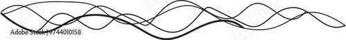 Wavy, waving parallel lines pattern. Ripple, twisted, squish distortion effect on stripes. Crinkled, frizzy, bent effect lines. Abstract lines.