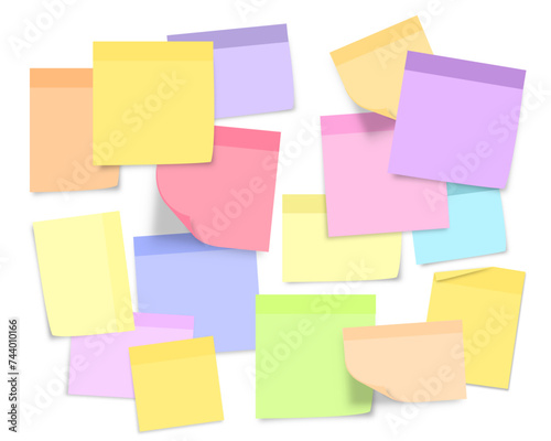 bunch of post its spread out