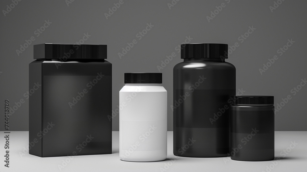 White cosmetic bottle mockup on white background with shadow. 3d rendering White cosmetic bottle mockup on white background with shadow. 3d rendering