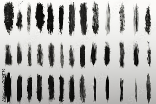 Hand drawn scribble line brush strokes set for artistic design projects and creative illustrations
