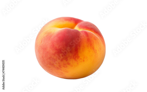 Embracing the Vibrancy of Peach Isolated on Transparent Background PNG.