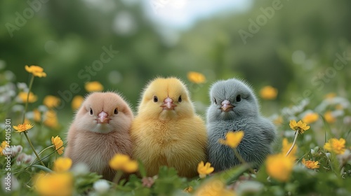 funny Easter card with a playful cheeky Easter chicks