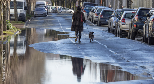 Fototapeta Naklejka Na Ścianę i Meble -  Crue de la Charente à Saintes	