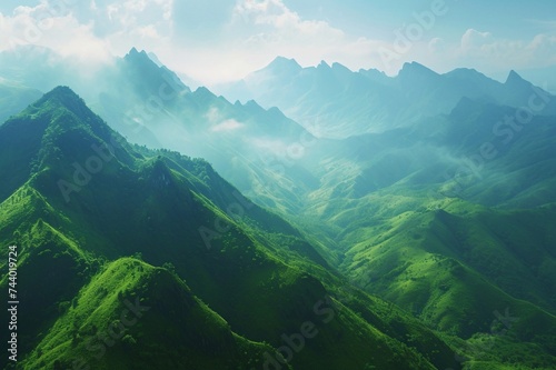 landscape with clouds