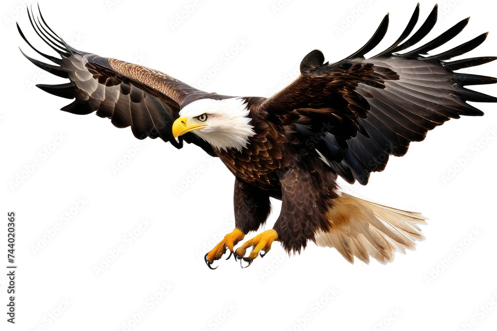 custom made wallpaper toronto digitala high quality stock photograph of a single flying happy eagle isolated on a white background