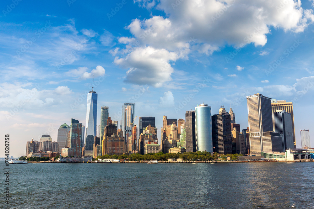Manhattan cityscape in New York Manhattan cityscape in New York