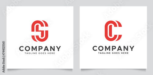 Introducing our Letter S & C minimal logo design template, this logo used for modern minimal line art s c letter logos, letter s or c, s logo, lettermark, text, font, business or company