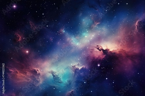 A beautiful space filled with stars and nebulas. Perfect for backgrounds