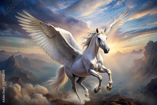 Pegasus Horse, Greek Mythology, Source, Fountain, Water, winged horse, flying horse