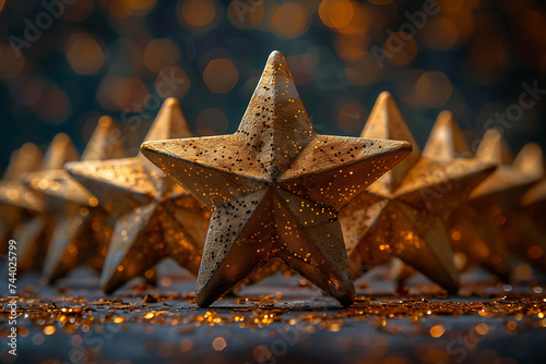 gold stars rating