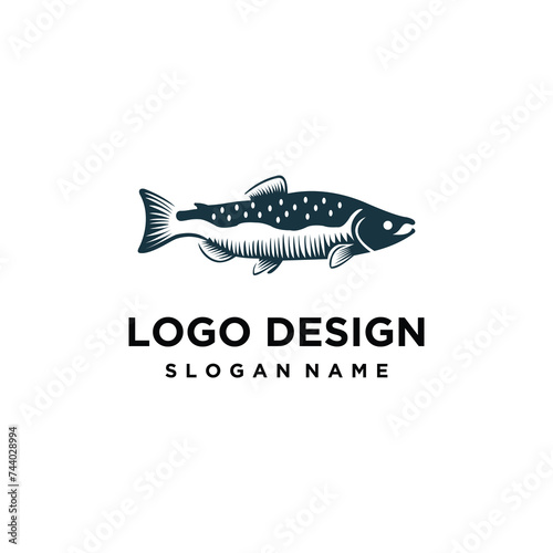 Fish logo design template elements. Suitable for various purposes