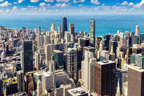 Aerial view of Chicago