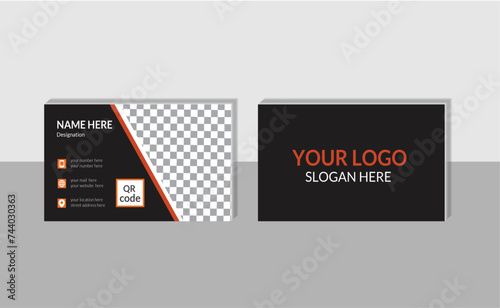 creative and clean modern double sided corporate business card template
