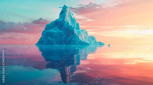 Tip of the iceberg. Business concept. Iceberg. Success business metaphor