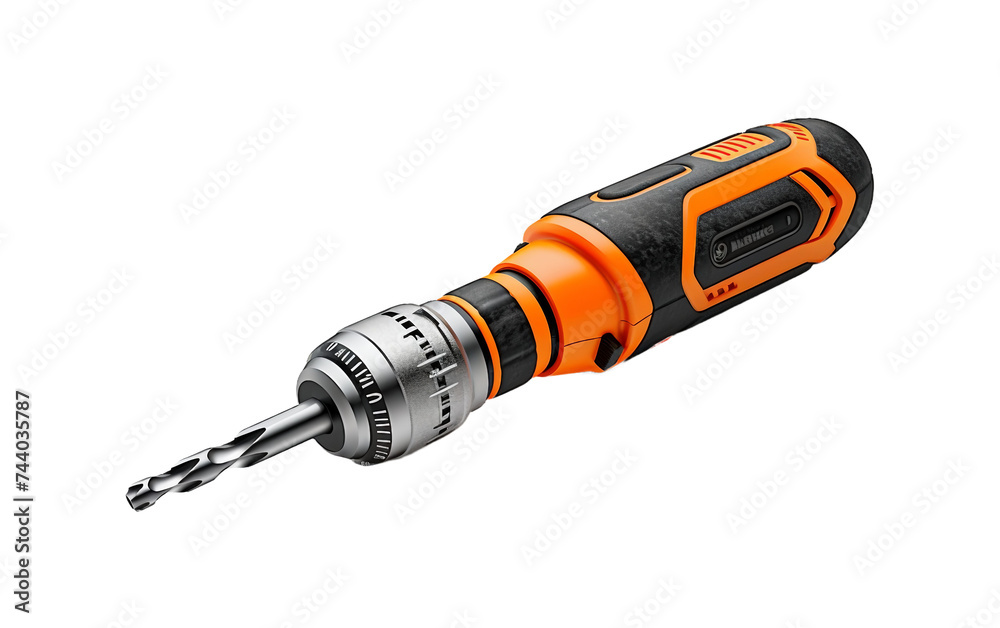 Durable Steel Ratchet Screwdriver Isolated on transparent Background PNG.
