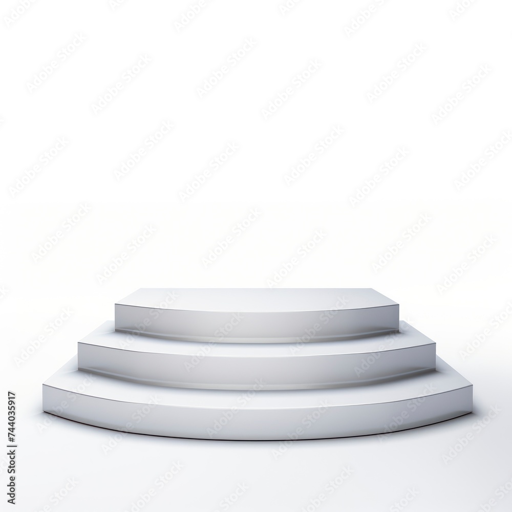 Podium for product photography, vecter, white background generative ai Podium for product photography, vecter, white background generative ai