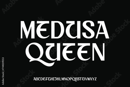 Display alphabet font vector design suitable for headline, poster, magazine, logo, and many more