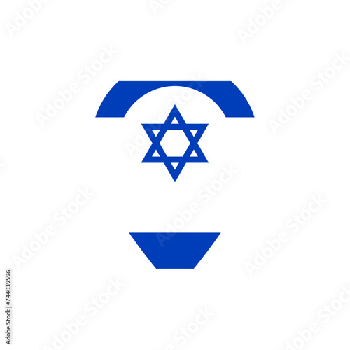 Israel flag location icon