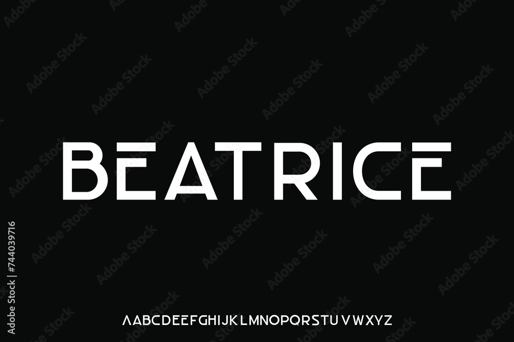 Display alphabet font vector design suitable for headline, poster, magazine, logo, and many more