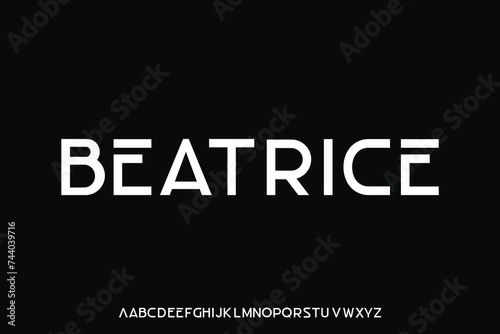 Display alphabet font vector design suitable for headline, poster, magazine, logo, and many more