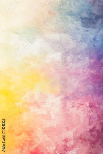 Vertical Watercolor background with soft pastel tones, creating a dreamy and artistic atmosphere.