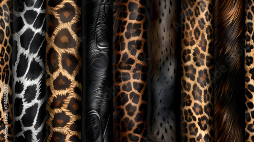 Assortment of Different Animal Print Fabrics