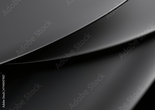 黒いシンプルな曲線の背景