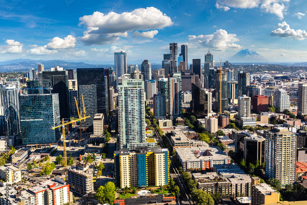 Aerial view of Seattle, USA