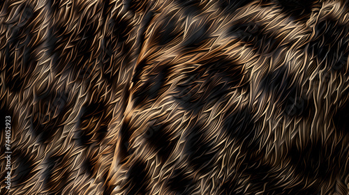 Brown and Black Animal Fur Texture