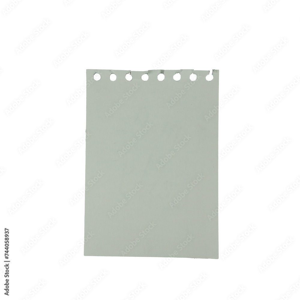 Blank sheet of paper torn from a notebook on transparent background
Blank sheet of paper torn from a notebook on transparent background