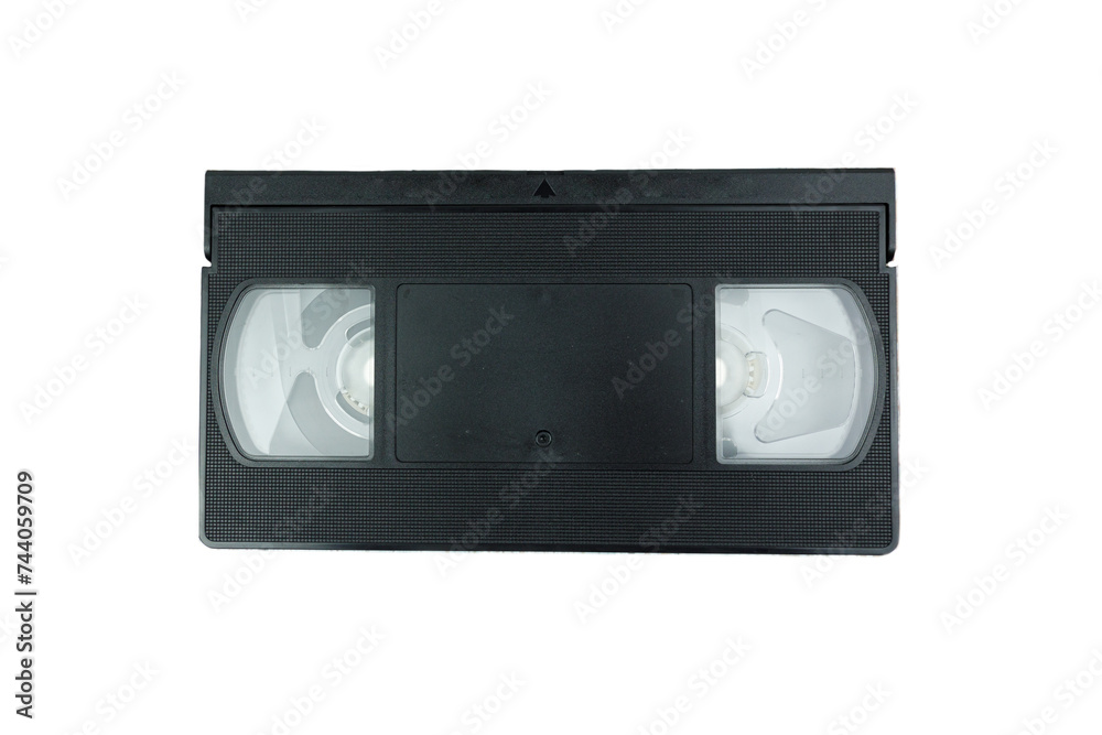 VHS video tape isolated on a transparent background