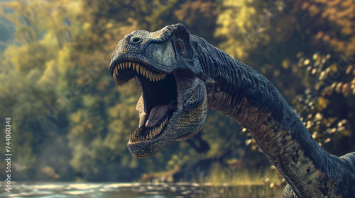 Brachiosaurus in its natural habitat © Alexandra