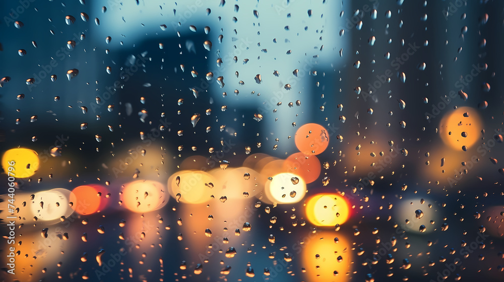 Rain drops falling on window background wallpaper Rain drops falling on window background wallpaper